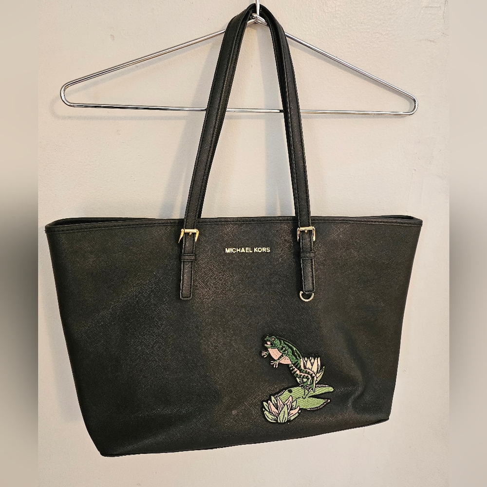 Michael Kors Laptop Bag with Embroidered Design
